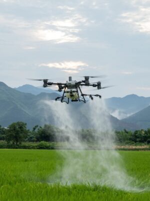 DJI Agras T100 price package options including heavy duty agricultural drone with spraying tanks and charging station